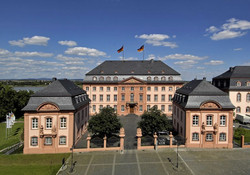 Das Deutschhaus - Luftaufnahme © Landtag RLP / K. Benz