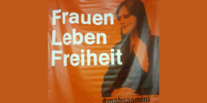 Mahsa Amini-Plakat