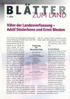 Bild Väter der Landesverfassung - Adolf Süsterhenn und Ernst Biesten